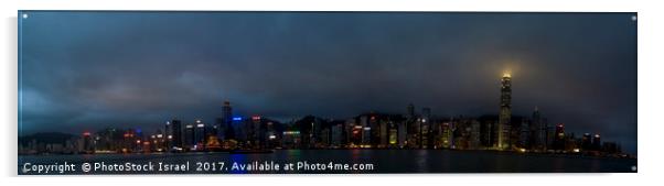 Panorama of Hong Kong, China Acrylic by PhotoStock Israel