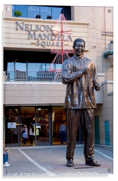 Statue of Nelson Mandela Acrylic by PhotoStock Israel