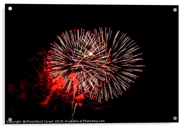 Fireworks display Acrylic by PhotoStock Israel