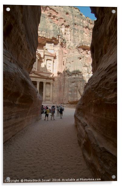 Jordan, Petra, Al Siq Acrylic by PhotoStock Israel