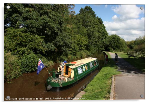 UK, Wales, Powys, Brecon canal  Acrylic by PhotoStock Israel