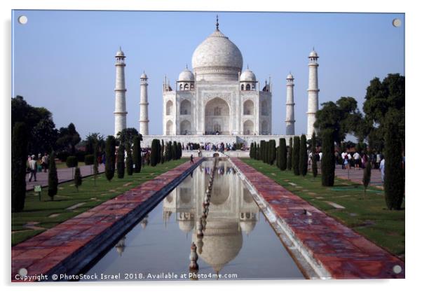 Taj Mahal landmark Acrylic by PhotoStock Israel