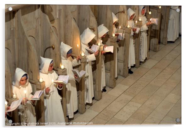 The Salesian Monastery, Christmas Mass Acrylic by PhotoStock Israel