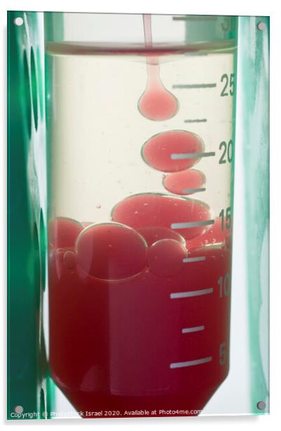 Phase separation in a test tube Acrylic by PhotoStock Israel