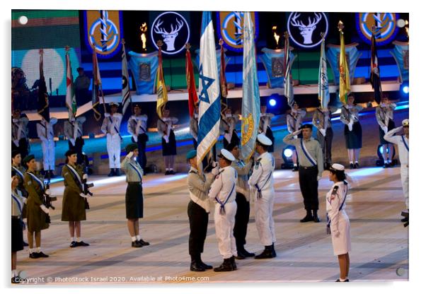 Israel's independence day parade  Acrylic by PhotoStock Israel