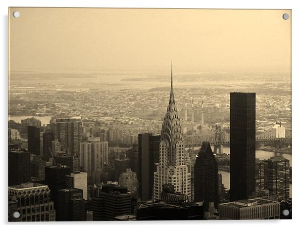 New York Skyline Acrylic by Adam Levy