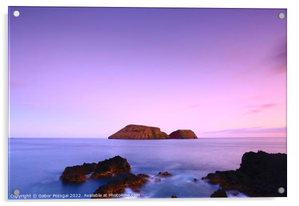 Sunset on Terceira, Azores Acrylic by Gabor Pozsgai