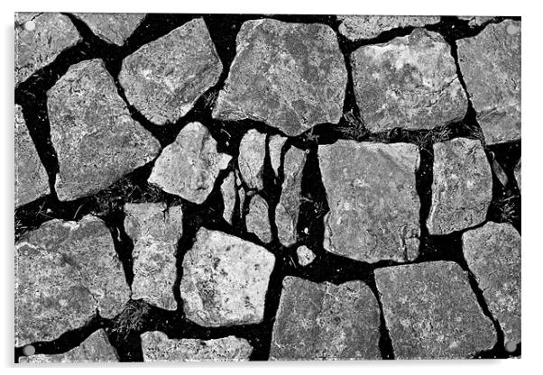 Cobblestone pavement Acrylic by Gabor Pozsgai