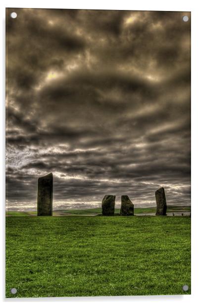 Standing Stones of Stennes, Orkney Acrylic by Gabor Pozsgai