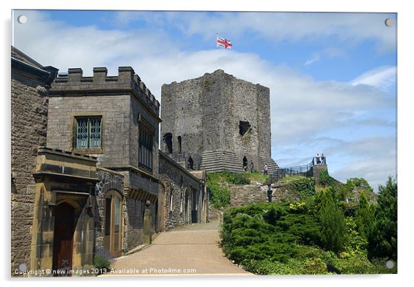 Clitheroe Castle lancashire Acrylic by mick gibbons