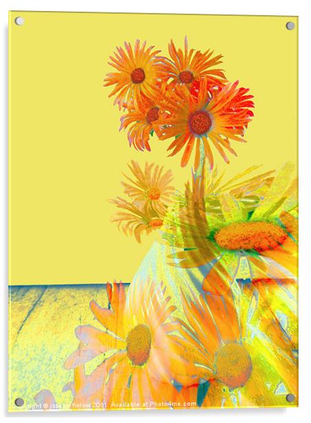 floral abstract Acrylic by joseph finlow canvas and prints