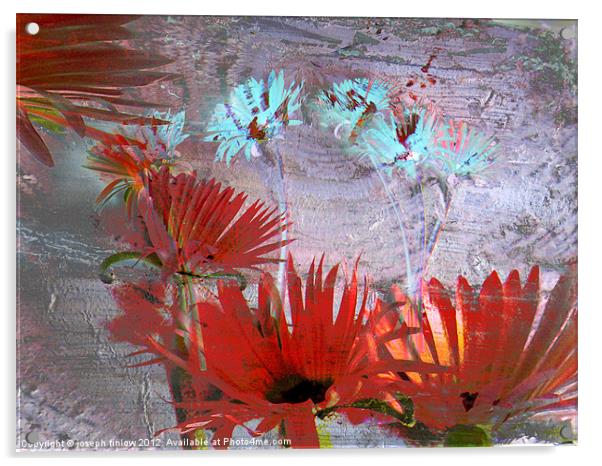 dance of the flowers Acrylic by joseph finlow canvas and prints