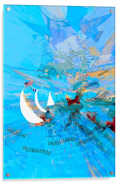 sailing abstract expressionist Acrylic by joseph finlow canvas and prints