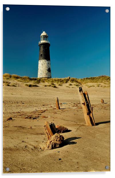  Spurn Point Lighthouse Acrylic by Sarah Couzens
