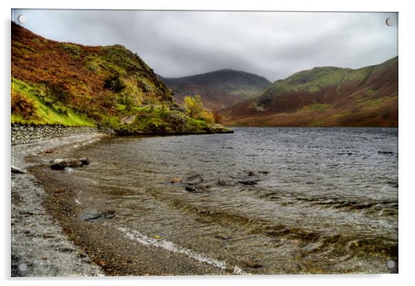 Crummock Water  Acrylic by Sarah Couzens