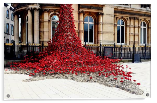 Poppies - City of Culture 2017, Hull Acrylic by Sarah Couzens