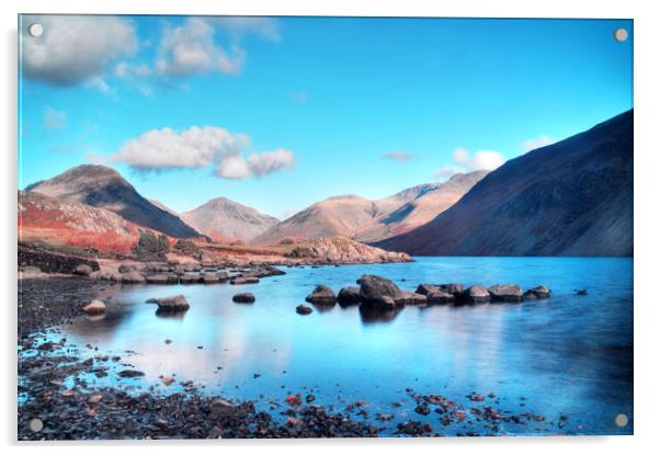 Wastwater Blues Acrylic by Sarah Couzens