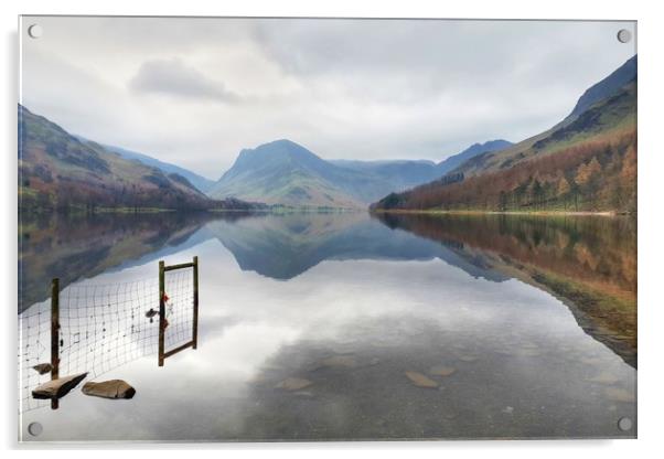 Buttermere Reflections Acrylic by Sarah Couzens