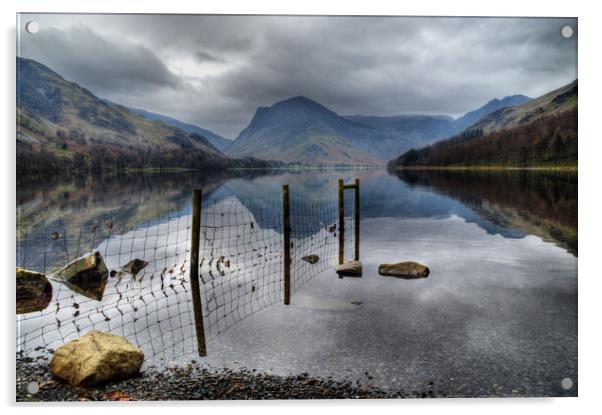 Buttermere Reflections Acrylic by Sarah Couzens