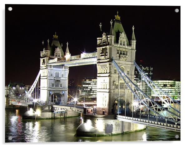 Tower Bridge Acrylic by Stephen Brown