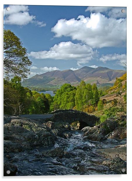 Ashness Bridge Acrylic by Stephen Brown