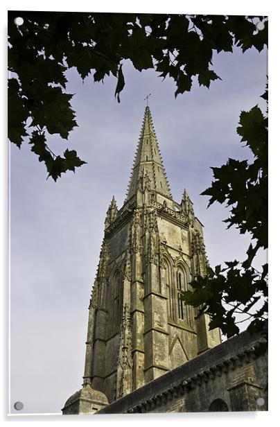 Church Steeple Acrylic by James Lavott