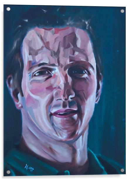 Will Greenwood Acrylic by James Lavott