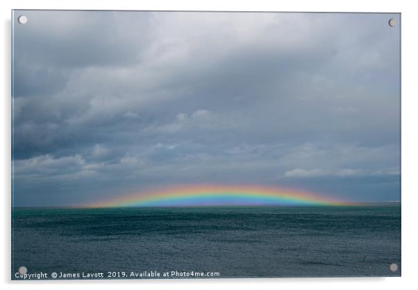 Anglesey Rainbow - 02 Acrylic by James Lavott