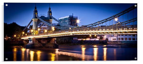 Hammersmith Bridge Acrylic by Gavin Marker