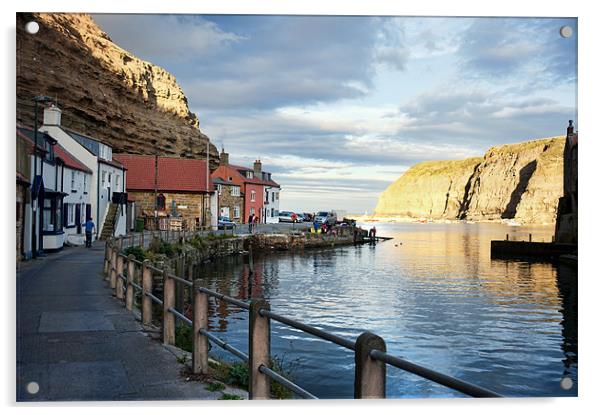 Staithes Acrylic by Fee Easton