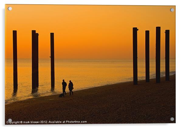 Brighton coast. Acrylic by mark blower
