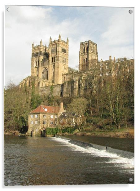 Durham Cathedral Acrylic by John Willsher