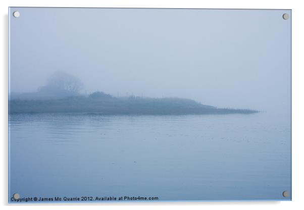 Morning mist Acrylic by James Mc Quarrie