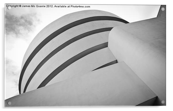 Guggenheim Facade Acrylic by James Mc Quarrie