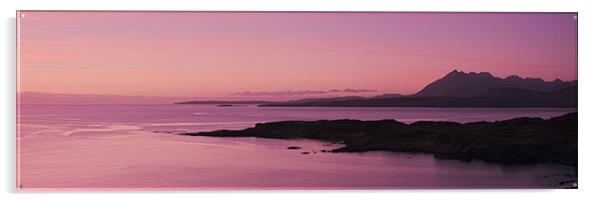 Pink skye Acrylic by James Mc Quarrie