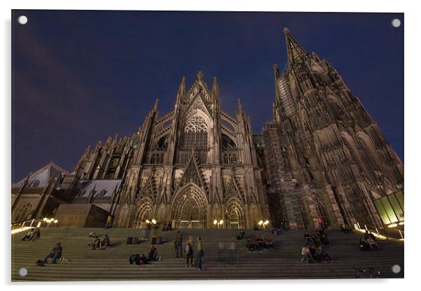 Cologne Cathedral Acrylic by James Mc Quarrie