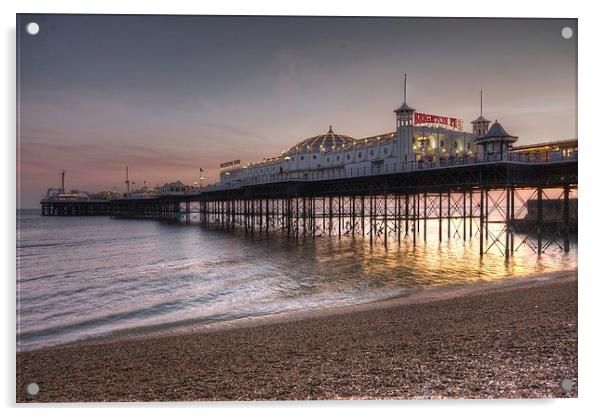 Brighton Pier Acrylic by James Mc Quarrie