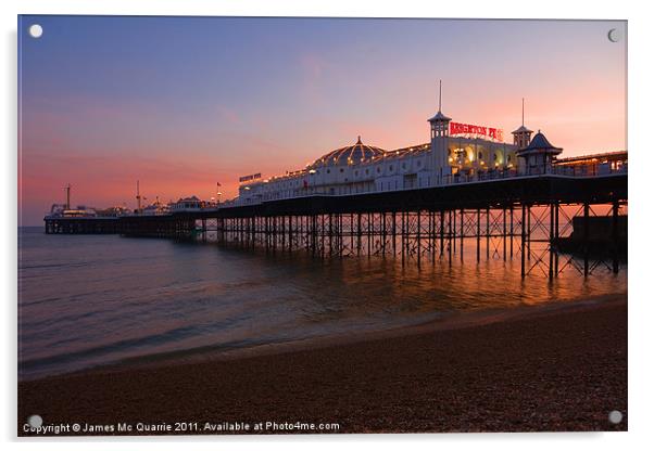 Brighton pier Acrylic by James Mc Quarrie