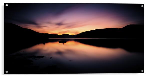 Norway Sunset Acrylic by Sebastian Wuttke