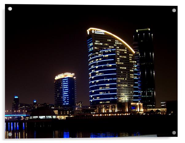 Intercontinental + Crowne Plaza - Dubai - Festival Acrylic by George Thurgood Howland