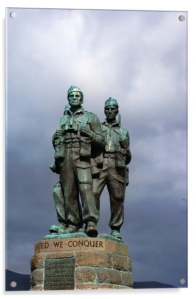 Spean Bridge Commando Memorial 2 Acrylic by Kleve 