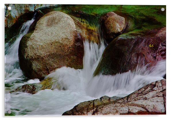 Langstrath beck. Acrylic by Kleve 