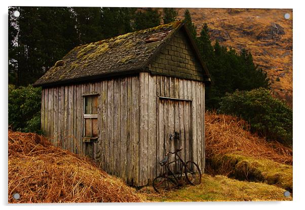 Abandoned in Glen Etive Acrylic by Jacqi Elmslie