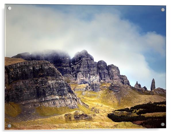 Skye, The Storr and The Old Man Acrylic by Jacqi Elmslie