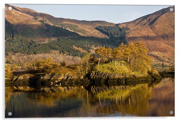 Eilean Munde, Loch Leven Acrylic by Jacqi Elmslie