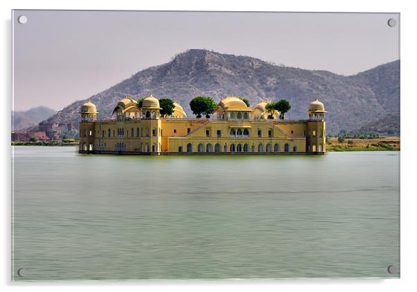 The Lake Palace, Jaipur, India Acrylic by Jacqi Elmslie