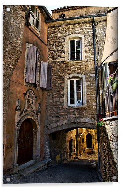 Mediaeval Corner Bonnieux Acrylic by Jacqi Elmslie