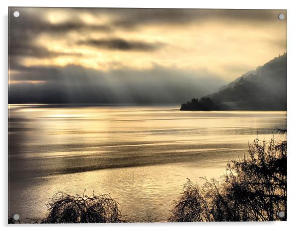 Misty Loch Ness Acrylic by Jacqi Elmslie