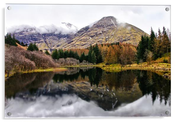 Scotland Mountain Reflections Acrylic by Jacqi Elmslie