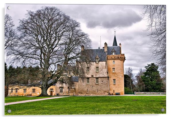 Brodie Castle Acrylic by Jacqi Elmslie